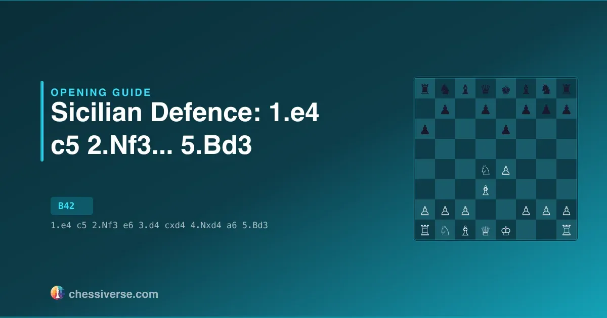 Sicilian Defence: 1.e4 c5 2.Nf3...... 5.Bd3: A Complete Guide