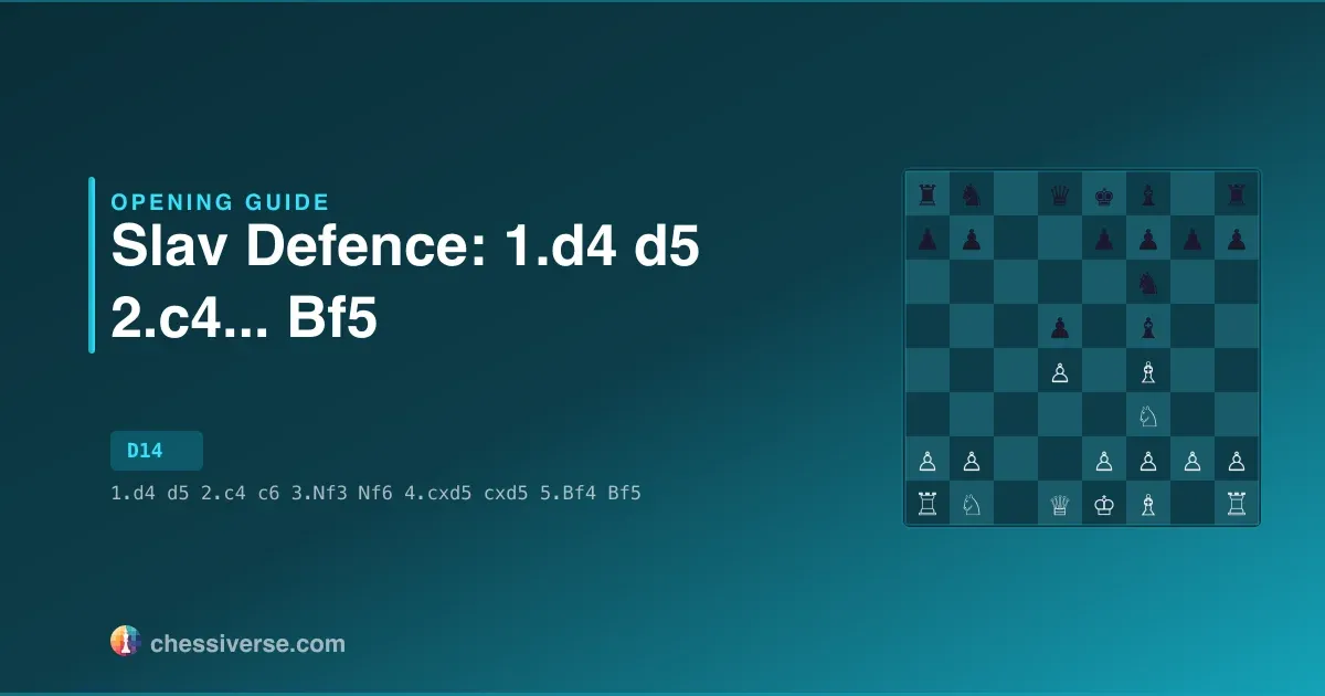 Slav Defence: 1.d4 d5 2.c4...... Bf5: A Complete Guide
