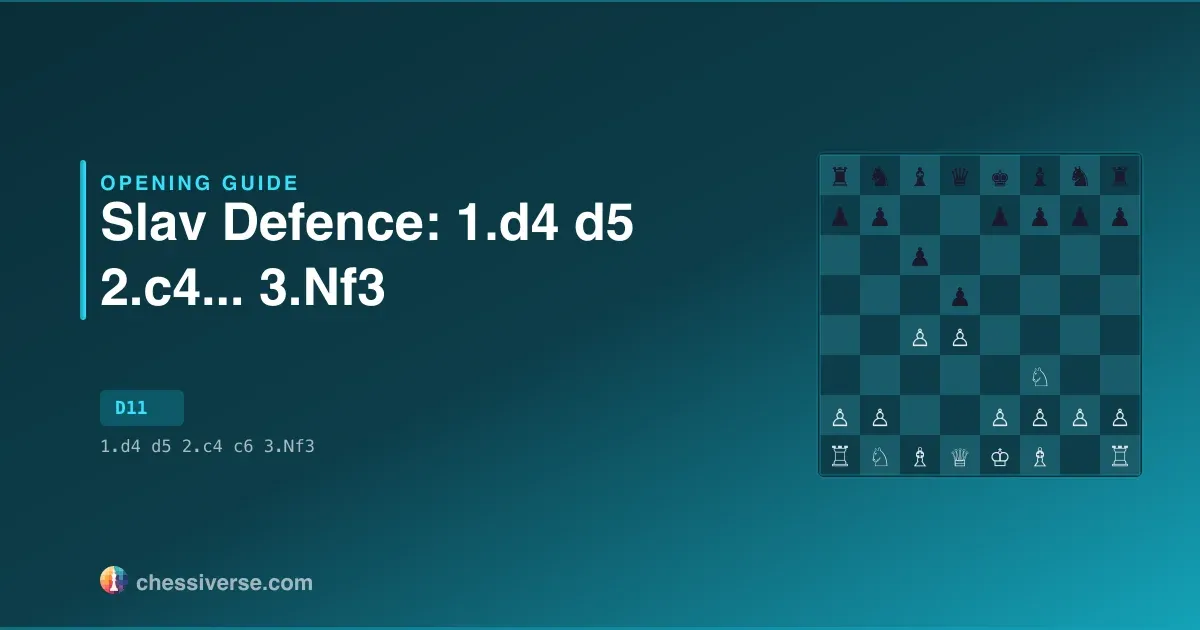 Slav Defence: 1.d4 d5 2.c4...... 3.Nf3: A Complete Guide
