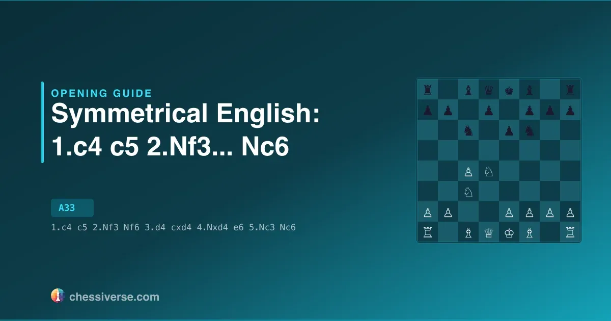 Symmetrical English: 1.c4 c5 2.Nf3...... Nc6: A Complete Guide