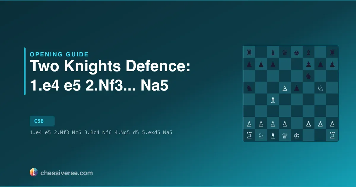Two Knights Defence: 1.e4 e5 2.Nf3...... Na5: A Complete Guide