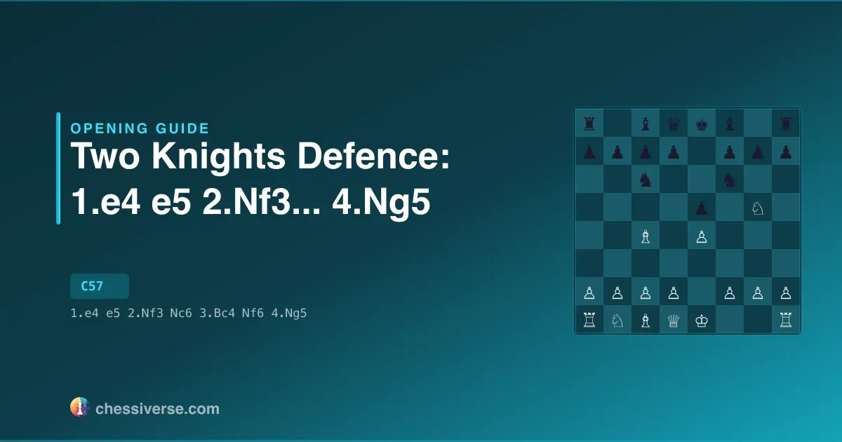 Two Knights Defence: 1.e4 e5 2.Nf3...... 4.Ng5: A Complete Guide
