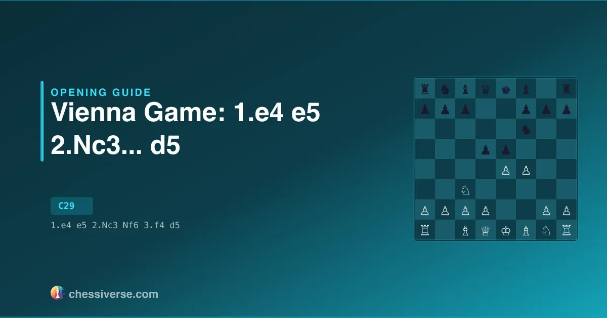 Vienna Game: 1.e4 e5 2.Nc3...... d5: A Complete Guide