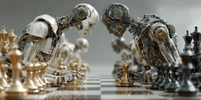 Chess bots clashing