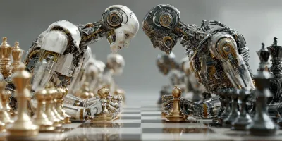 Chess bots clashing