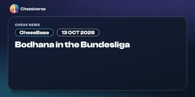 Bodhana Sivanandan makes Bundesliga debut: 1.5/2 for Hamburg's men