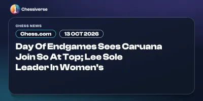 Caruana catches So in St. Louis as Alice Lee leads the women's event