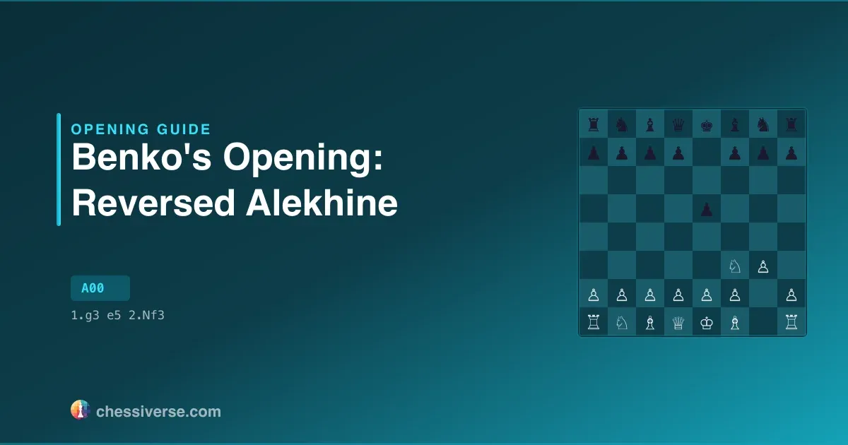 Benko's Opening: Reversed Alekhine: A Complete Guide