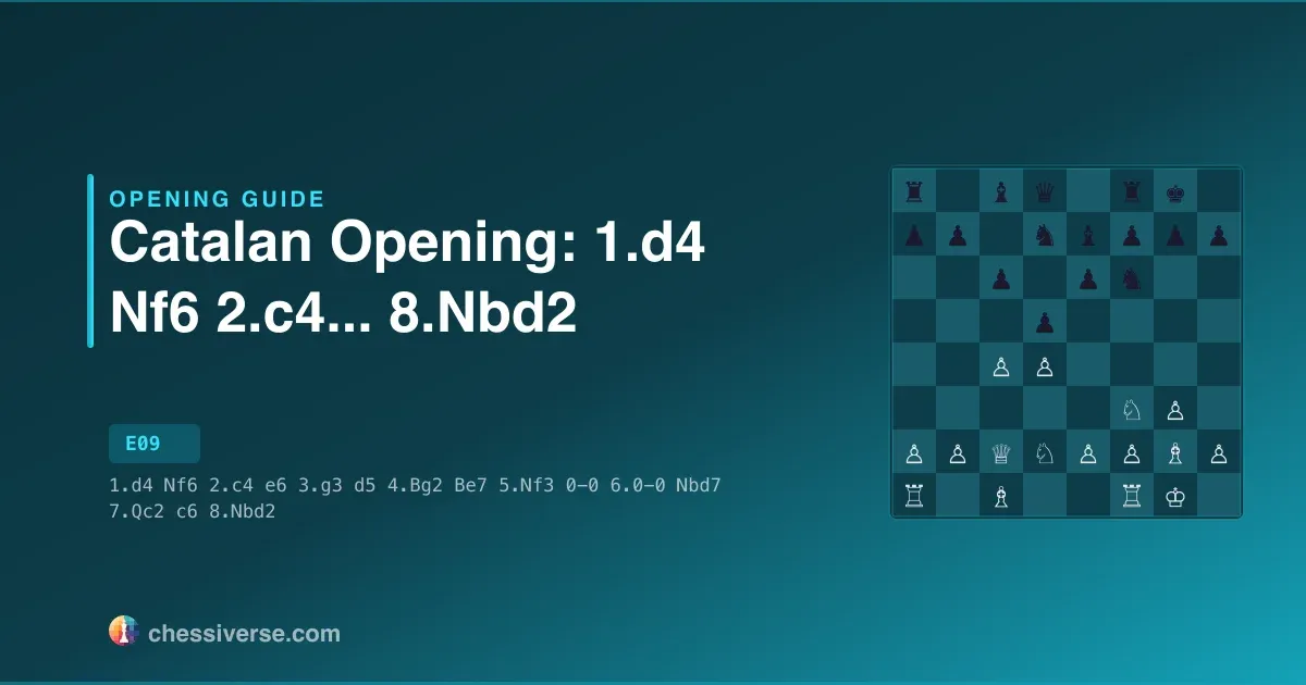 Catalan Opening: 1.d4 Nf6 2.c4... 8.Nbd2: A Complete Guide