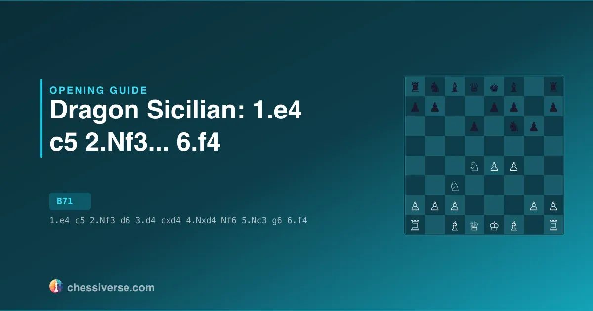 Dragon Sicilian: 1.e4 c5 2.Nf3... 6.f4: A Complete Guide