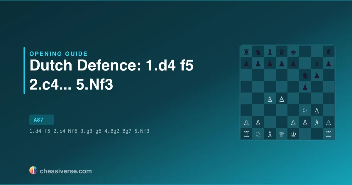 Dutch Defence: 1.d4 f5 2.c4... 5.Nf3: A Complete Guide