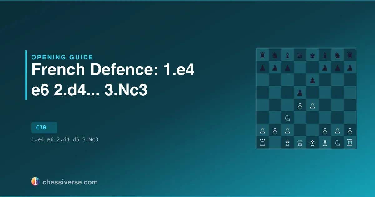 French Defence: 1.e4 e6 2.d4... 3.Nc3: A Complete Guide