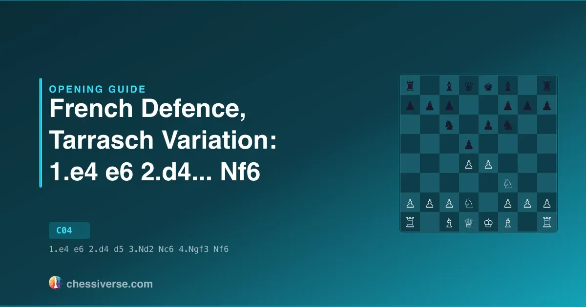 French Defence, Tarrasch Variation: 1.e4 e6 2.d4... Nf6: A Complete Guide