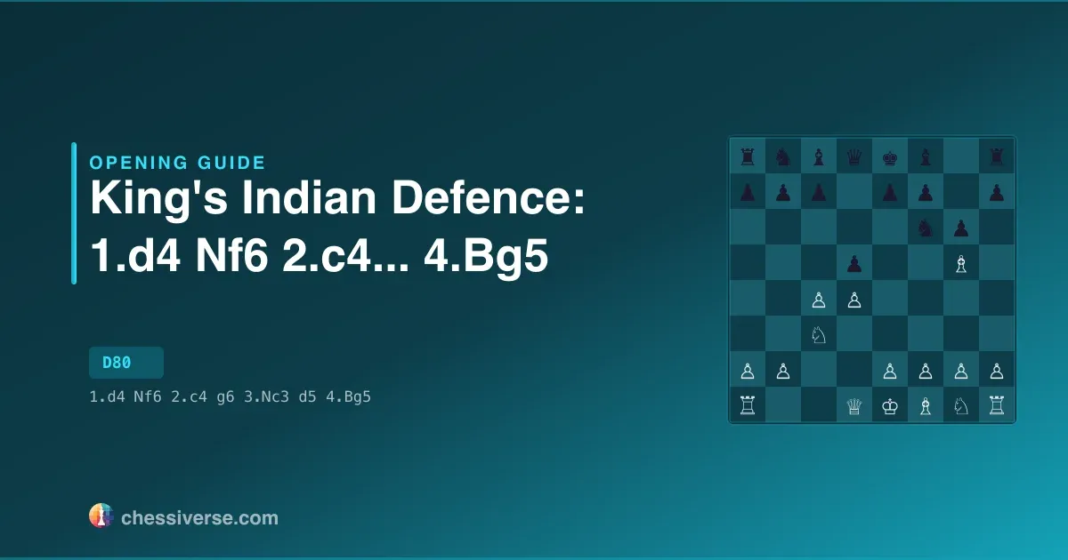 King's Indian Defence: 1.d4 Nf6 2.c4... 4.Bg5: A Complete Guide