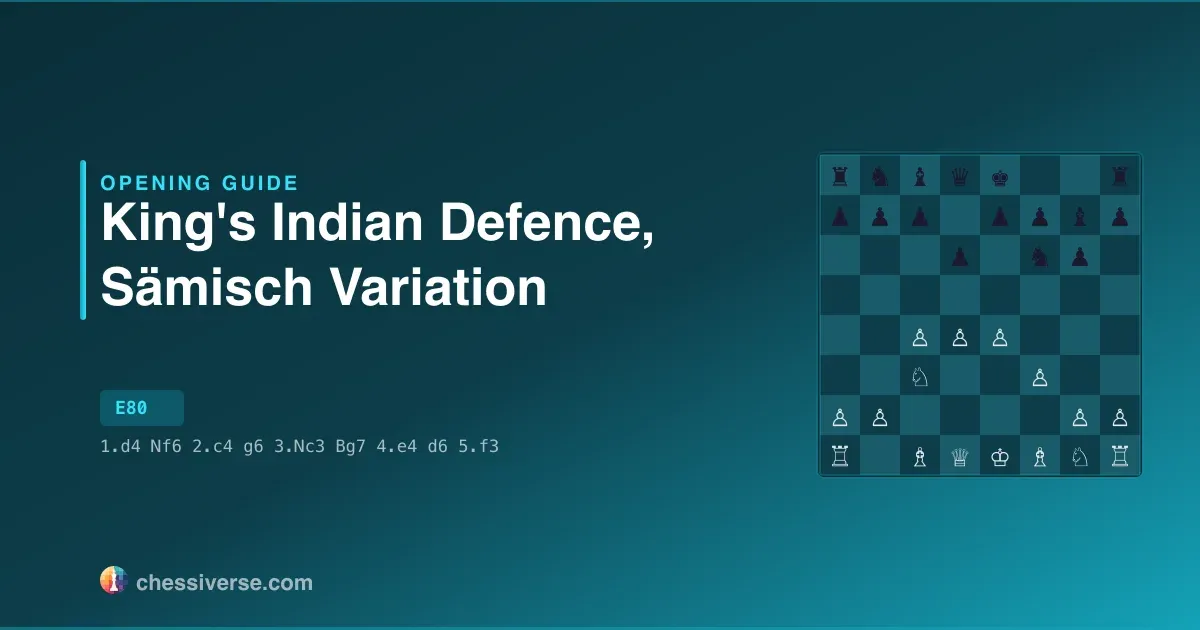 King's Indian Defence, Sämisch Variation: A Complete Guide