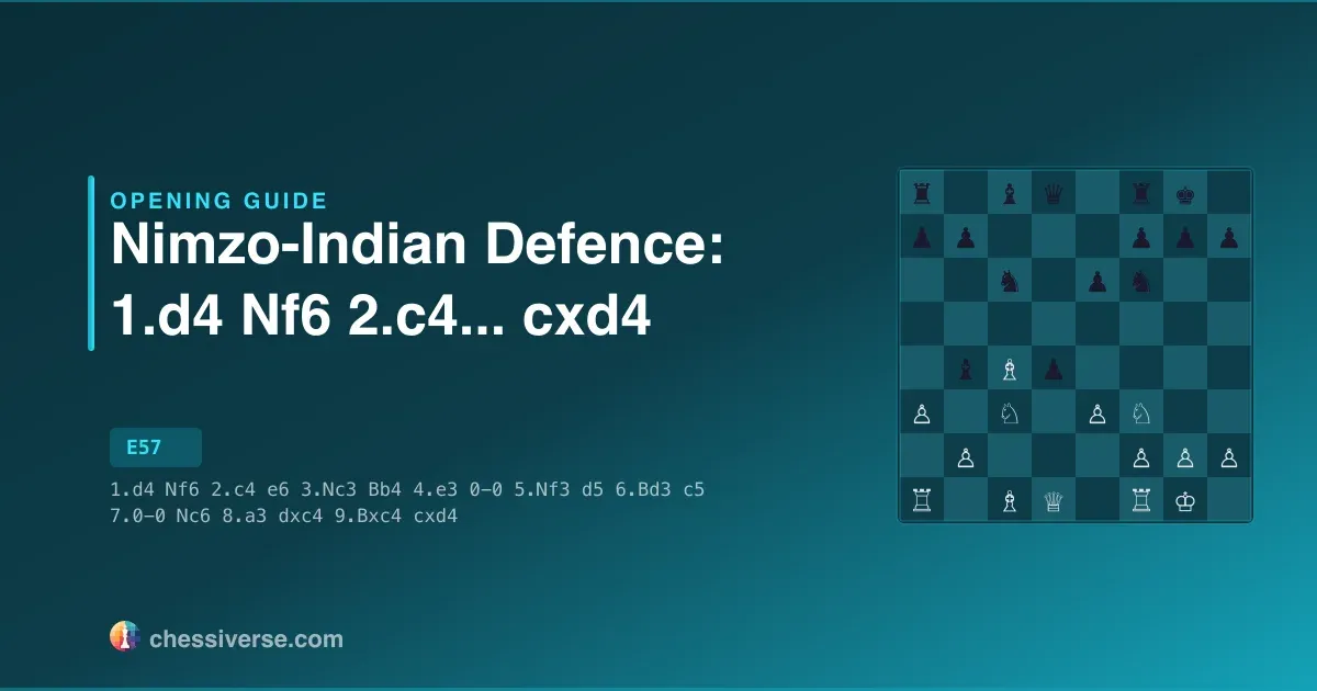 Nimzo-Indian Defence: 1.d4 Nf6 2.c4... cxd4: A Complete Guide