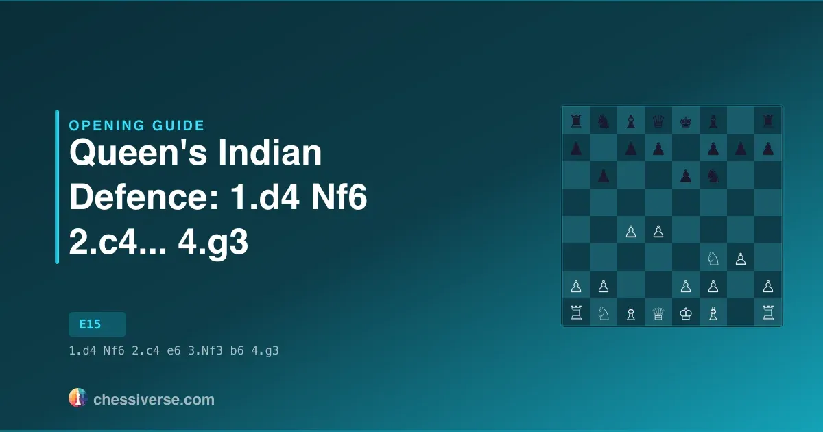 Queen's Indian Defence: 1.d4 Nf6 2.c4... 4.g3: A Complete Guide