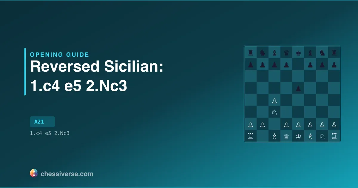 Reversed Sicilian: 1.c4 e5 2.Nc3: A Complete Guide