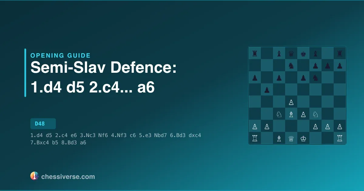Semi-Slav Defence: 1.d4 d5 2.c4... a6: A Complete Guide
