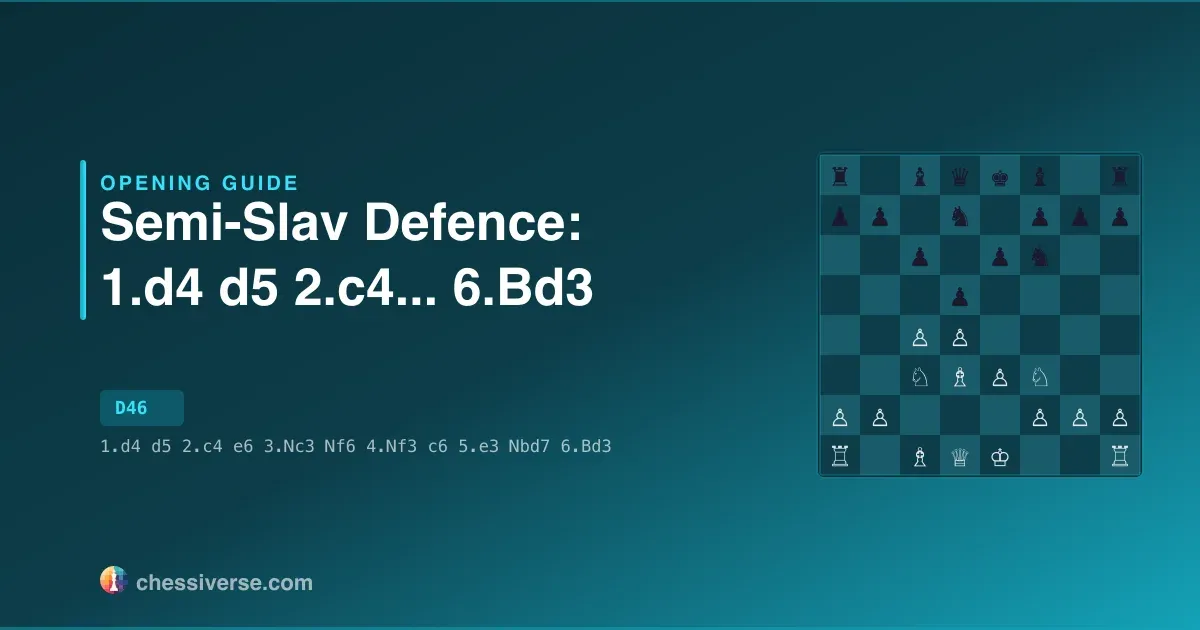 Semi-Slav Defence: 1.d4 d5 2.c4... 6.Bd3: A Complete Guide
