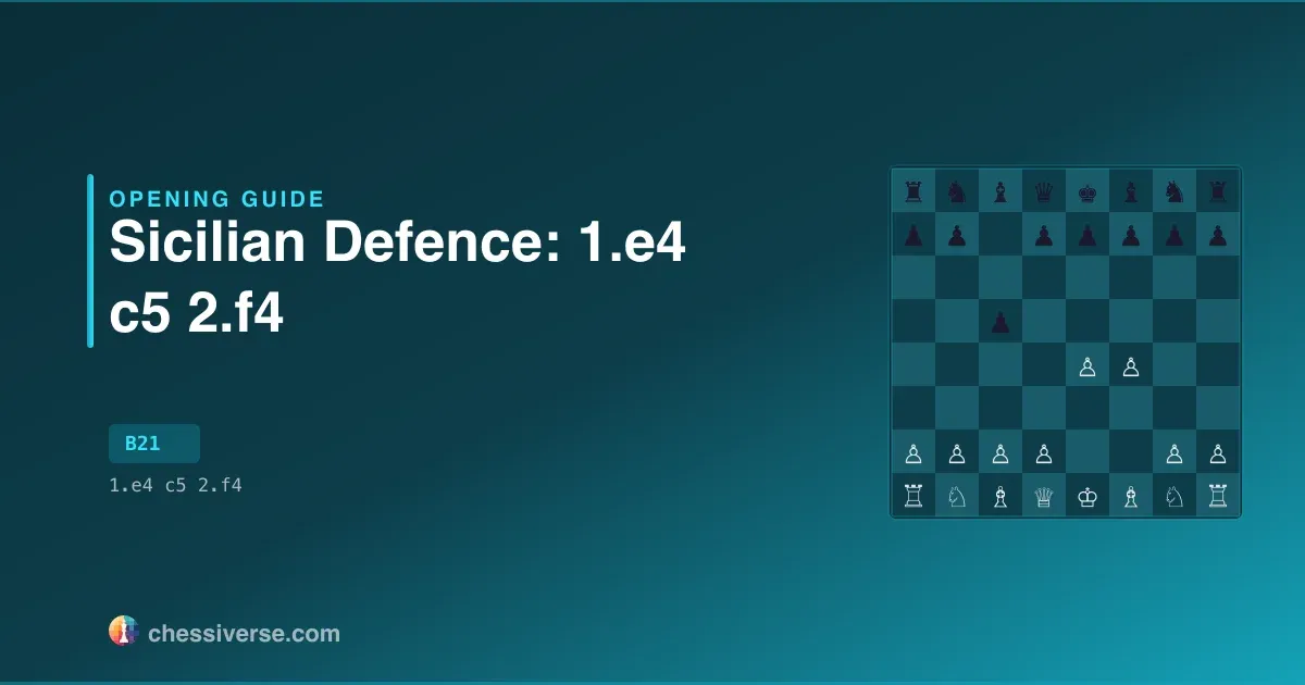 Sicilian Defence: 1.e4 c5 2.f4: A Complete Guide