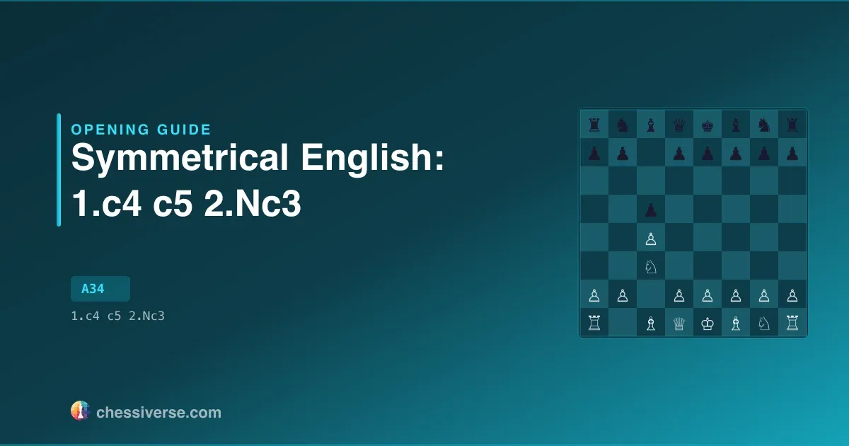 Symmetrical English: 1.c4 c5 2.Nc3: A Complete Guide