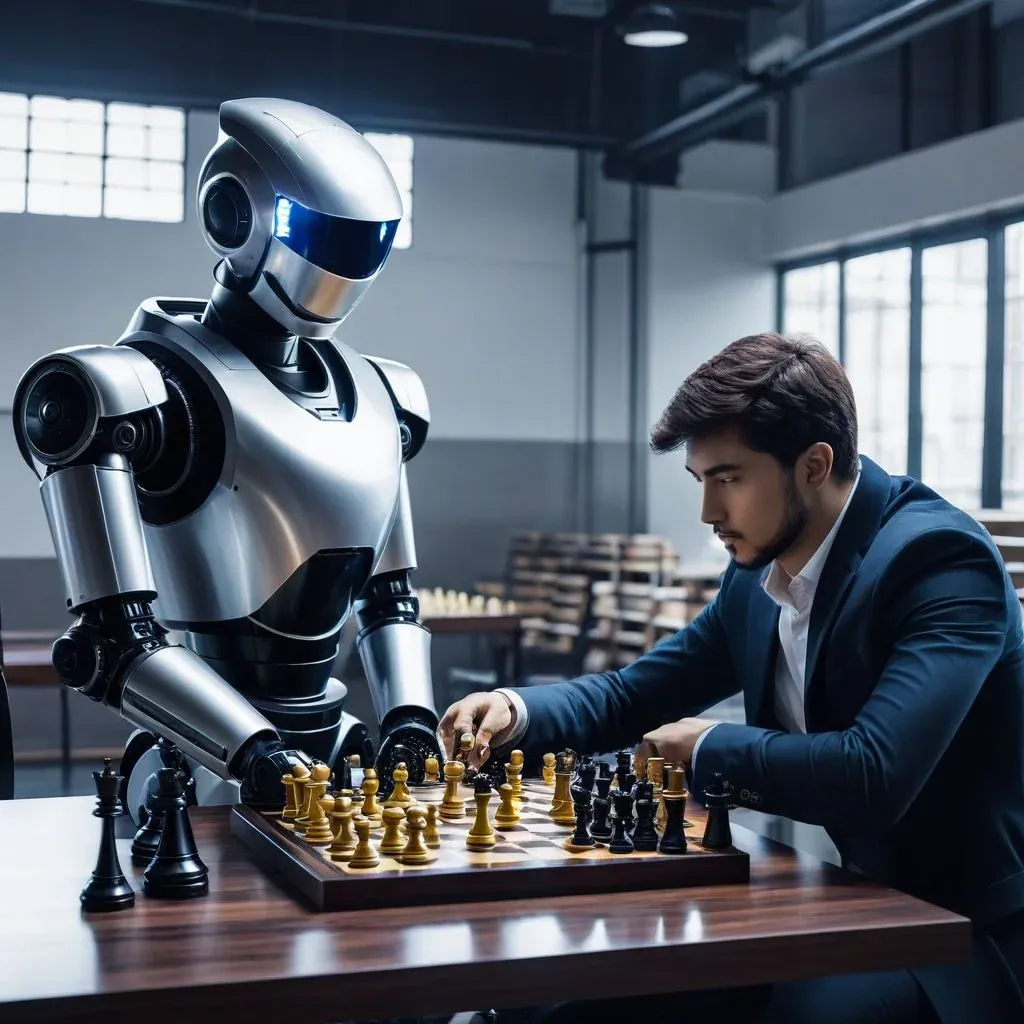 Chess bot practice session showing progress tracking and analysis