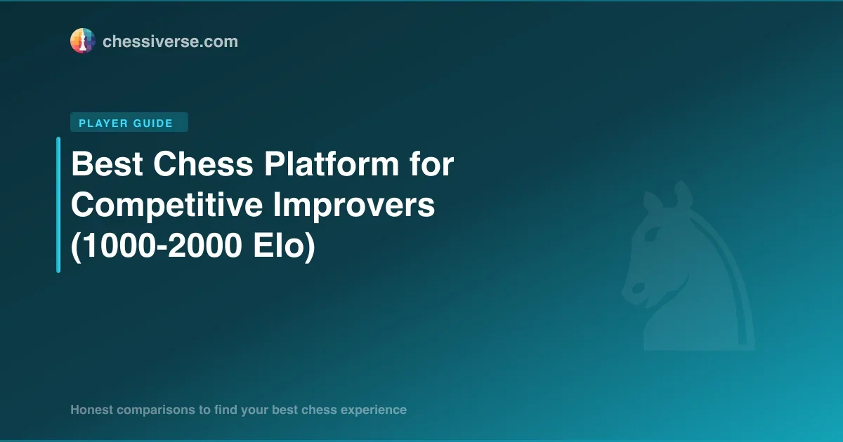 Best Chess Platform for Competitive Improvers (1000-2000 Elo) in 2026