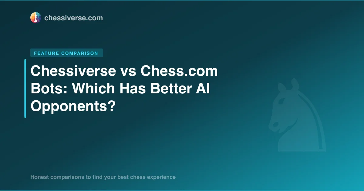 Chessiverse vs Chess.com Bots: Which Has Better AI Opponents?
