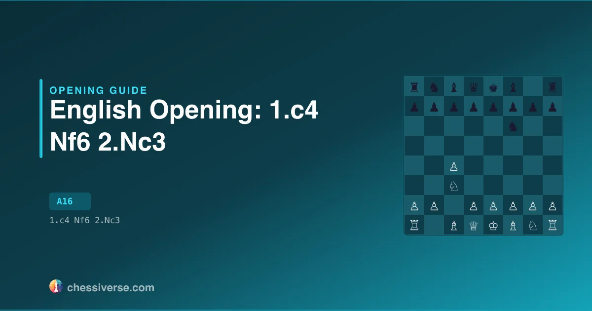 English Opening: 1.c4 Nf6 2.Nc3 (A16) - Chessiverse